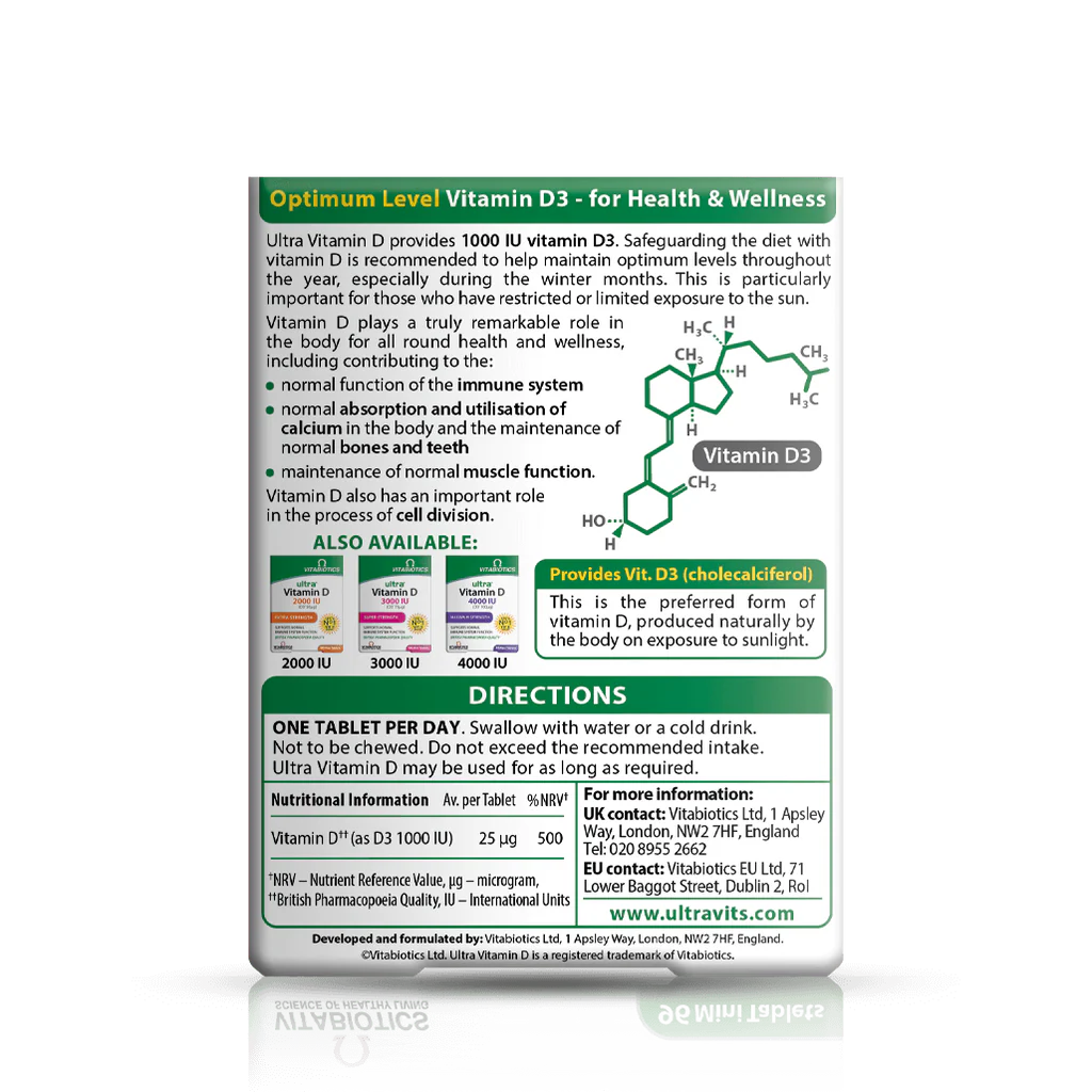 Ultra Vitamin D 1000IU Optimum Level